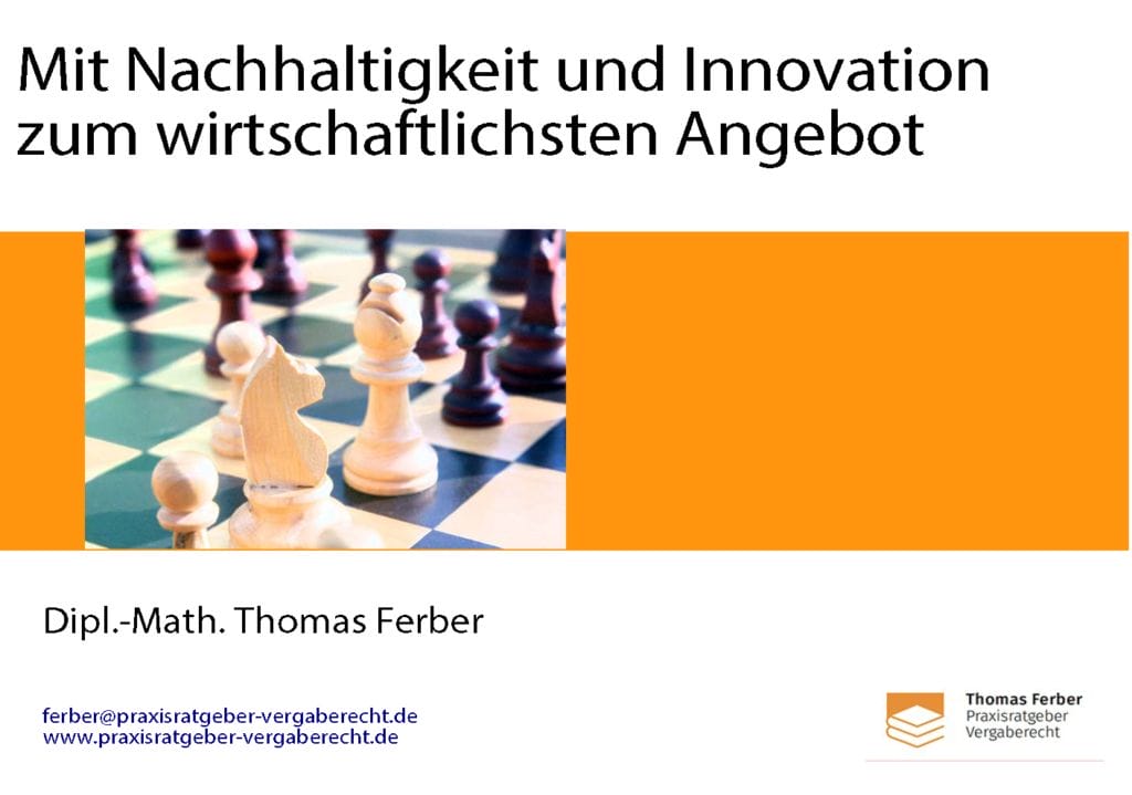 Mit Nachhaltigkeit Und Innovation Zum Wirtschaftlichsten Angebot ...