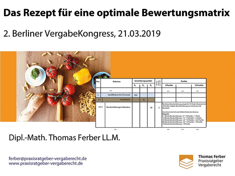 Das Rezept Für Eine Optimale Bewertungsmatrix - Praxisratgeber ...